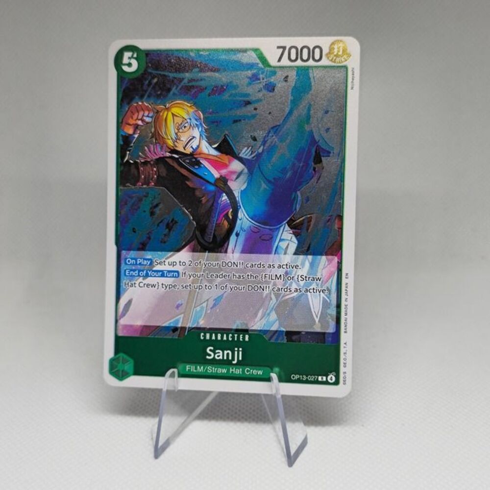Sanji OP13-027 R One Piece holo carrying on his will
